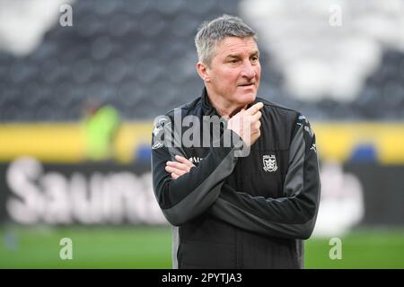 Hull, Angleterre - 4th mai 2023 - Tony Smith, entraîneur en chef du FC Hull. Rugby League Betfred Super League Round 11, Hull FC contre Wigan Warriors au MKM Stadium, Hull, Royaume-Uni Banque D'Images