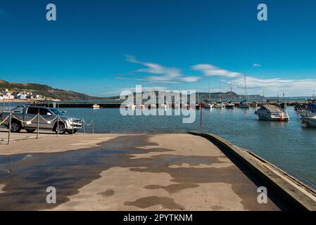 Cale dans le port de Lyme Regis, Lyme Regis, Dorset Banque D'Images