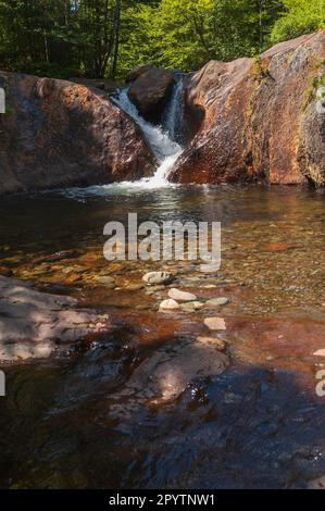 Smals Falls, chute d'eau dans le Maine Banque D'Images