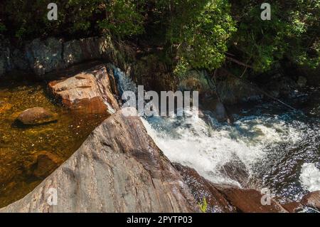 Smals Falls, chute d'eau dans le Maine Banque D'Images