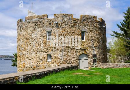 Site historique colonial de l'État de Pemaquid dans le Maine Banque D'Images