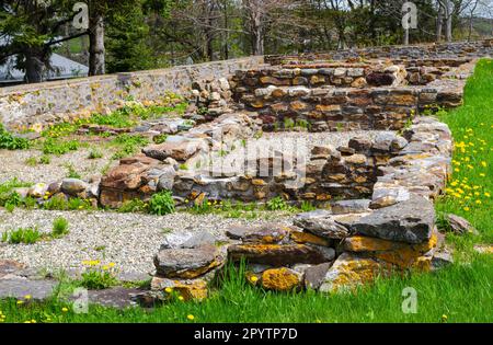 Site historique colonial de l'État de Pemaquid dans le Maine Banque D'Images