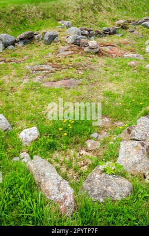 Site historique colonial de l'État de Pemaquid dans le Maine Banque D'Images