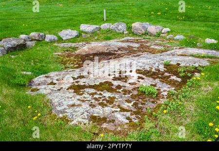 Site historique colonial de l'État de Pemaquid dans le Maine Banque D'Images