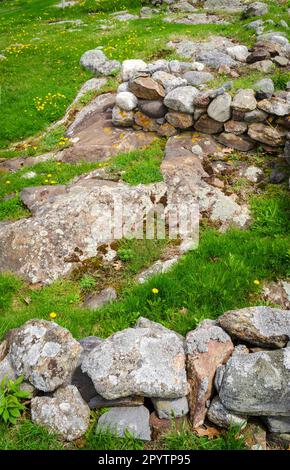 Site historique colonial de l'État de Pemaquid dans le Maine Banque D'Images