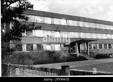 Les demandeurs d'asile doivent se rendre à l'ancien institut d'hygiène du district de Hermannswerder. Photo: MAZ/ Christel Köster [traduction automatique] Banque D'Images