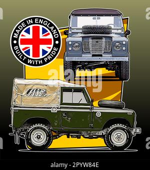 modèle de vecteur suv Illustration de Vecteur