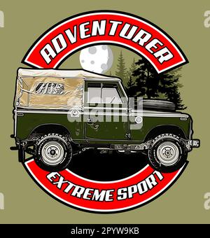 modèle de vecteur suv Illustration de Vecteur