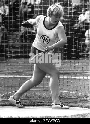 Liesel Westermann (Hanovre 96) en action aux championnats allemands de Stuttgart le 06.08.1967. Uniquement pour un usage journalistique ! Réservé à un usage éditorial ! [traduction automatique] Banque D'Images