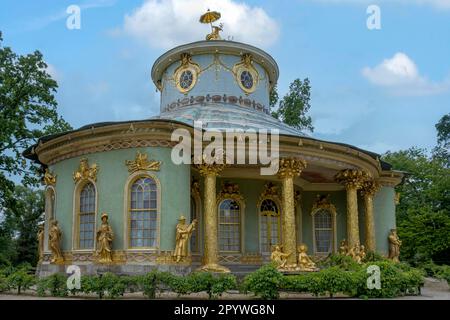 Salon de thé chinois, Parc du Palais de Sanssouci, Potsdam, Brandebourg, Allemagne Banque D'Images