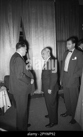 Réunion de la Chambre de commerce américaine (AHK) à l'Hôtel Kempinski à Berlin, octobre 1955. Banque D'Images
