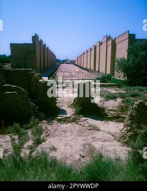 Babylone est le nom d'une ville ancienne située sur la rivière Euphrate inférieure dans le sud de la Mésopotamie. Babylone a fonctionné comme le principal culturel et polat Banque D'Images