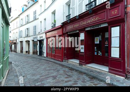 Restaurant, Montmartre, Paris, Ile-de-France, France Banque D'Images