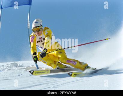 SKI ALPIN SAISON 95/96 Championnats du monde 1996 Sierra Nevada Giant Slalom Men 13.02.1996 Urs KAELIN (SUI) PHOTO: WEREK Press Picture Agency xxNOxMODELxRELEASExx [traduction automatique]- AUTRICHE OUT Banque D'Images