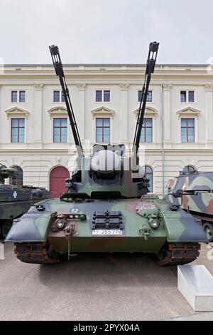 Gepard 1 A2 char d'armes antiaérien, véhicule militaire, Musée d'histoire militaire des forces armées allemandes, Dresde, Saxe, Allemagne Banque D'Images