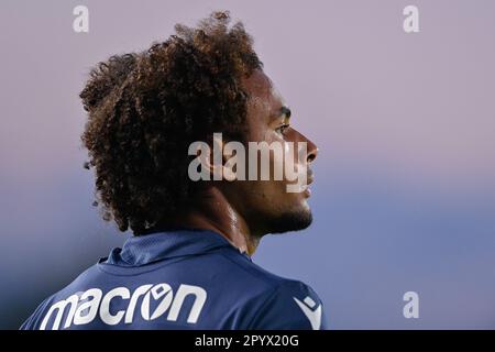 Stade Carlo Castellani, Empoli, Italie, 04 mai 2023, Joshua Zirkzee (Bologna FC) pendant Empoli FC vs Bologna FC - italian soccer série A match Banque D'Images