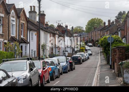 Addison Road dans la région historique de Charloteville ou la banlieue de Guildford, Surrey, Angleterre, Royaume-Uni Banque D'Images