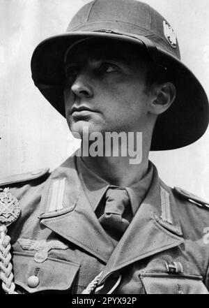 Portrait d'un soldat de l'Afrika Korps allemande. Photo: Kempe [traduction automatique] Banque D'Images