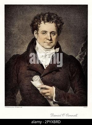 Daniel O'Connell (1775-1847), homme politique irlandais. Dessin de A. Lederc d'après un tableau de I. Gubbins. Photo: Heliogravure, Corpus Imaginum, Collection Hanfstaengl. [traduction automatique] Banque D'Images