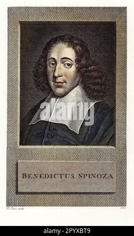 Baruch (Benedictus) de Spinoza (1632-1677), philosophe hollandais. Gravure par H. lèvres. Photo: Heliogravure, Corpus Imaginum, Collection Hanfstaengl. [traduction automatique] Banque D'Images