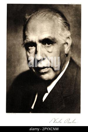 Niels Henrik David Bohr (1885-1962), physicien danois et lauréat du prix Nobel (1922). Photographie d'Ullstein. Photo: Heliogravure, Corpus Imaginum, Collection Hanfstaengl. Photographie non datée, probablement de la 1950s. [traduction automatique] Banque D'Images