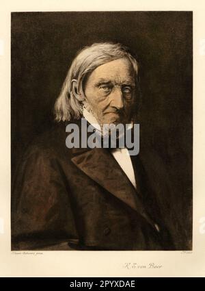 Karl Ernst Ritter von Baer (1792-1876), zoologiste allemand et fondateur de l'histoire du développement animal. Peinture de Hagen-Schwarz. Photo: Heliogravure, Corpus Imaginum, Collection Hanfstaengl. [traduction automatique] Banque D'Images