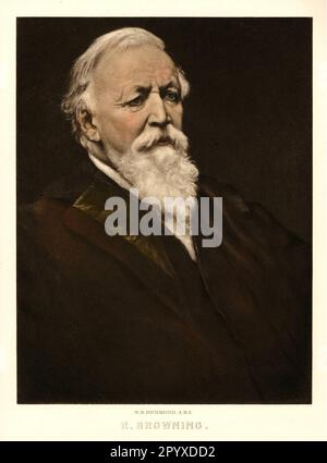 Robert Browning (1812-1889), poète britannique. Peinture de Sir William Blake Richmond (1842-1921). Photo: Heliogravure, Corpus Imaginum, Collection Hanfstaengl. [traduction automatique] Banque D'Images