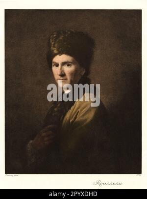 Jean-Jacques Rousseau (1712-1778), philosophe et écrivain franco-suisse. Peinture par Ramsay. Photo: Heliogravure, Corpus Imaginum, Collection Hanfstaengl. [traduction automatique] Banque D'Images