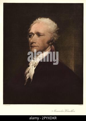 Alexander Hamilton (1755-1804), homme politique américain. Peinture par John Trumbull. Photo: Heliogravure, Corpus Imaginum, Collection Hanfstaengl. [traduction automatique] Banque D'Images