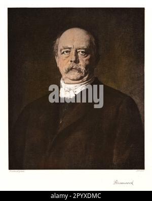 Otto Eduard Leopold Prince von Bismarck (1815-1898), homme politique allemand. Chancelier du Reich allemand de 1871 à 1890 et Premier ministre prussien de 1862 à 1890. Peinture de Franz von Lenbach. Photo: Heliogravure, Corpus Imaginum, Collection Hanfstaengl. [traduction automatique] Banque D'Images