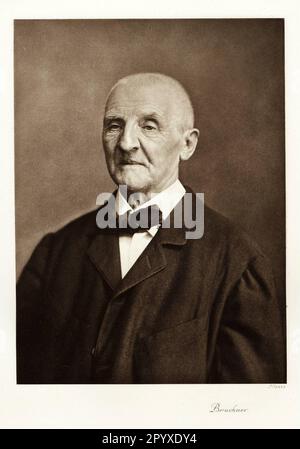 Anton Bruckner (1824-1896), compositeur autrichien. Photographie. Photo: Heliogravure, Corpus Imaginum, Collection Hanfstaengl. [traduction automatique] Banque D'Images