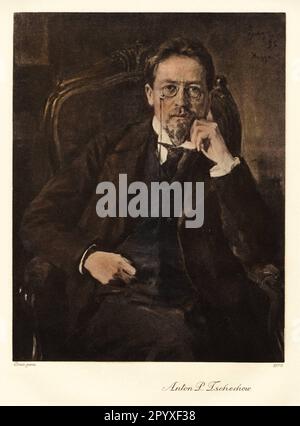 Anton Pavlovich Chekhov (1860-1904), écrivain russe. Peinture de Braz. Photo: Heliogravure, Corpus Imaginum, Collection Hanfstaengl. [traduction automatique] Banque D'Images