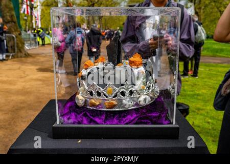 Scènes sur le Mall et les environs de Londres la veille du couronnement de Charles III, vendredi 5 mai 2023 Banque D'Images