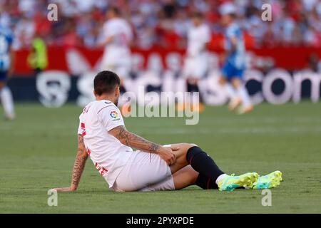 Séville, Espagne. 04th mai 2023. Suso (7) du FC Sevilla vu pendant le match LaLiga Santander entre le FC Sevilla et Espanyol à l'Estadio Ramon Sanchez Pizjuan à Séville. (Crédit photo : Gonzales photo/Alamy Live News Banque D'Images