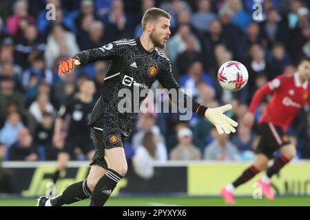 David de Gea en action pour Manchester United au stade AMEX Banque D'Images