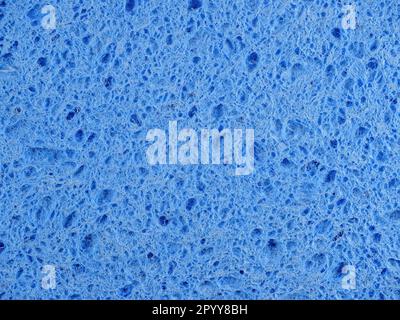 Texture éponge poreuse bleue comme arrière-plan abstrait Banque D'Images