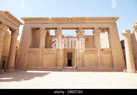 Le temple de l'île de New Kalabsha à l'extérieur d'Assouan, en Égypte Banque D'Images