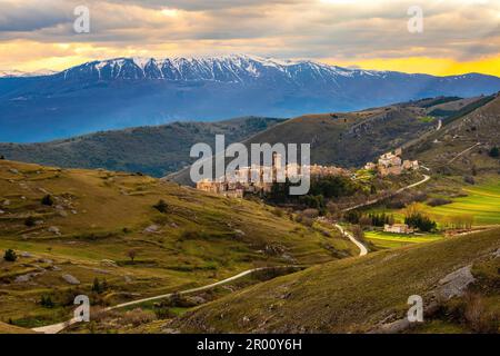 Abruzzes - Gran Sasso - Santo Stefano di Sessanio - Italie Banque D'Images