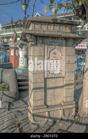 11 20 2013 Vintage Stone War Memorial à Solapur Maharashtra Inde Asie. Banque D'Images