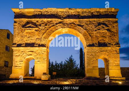 arco de triunfo romano, siglo I a. C., Medinaceli, Soria, comunidad autónoma de Castilla y León, Espagne, Europe Banque D'Images