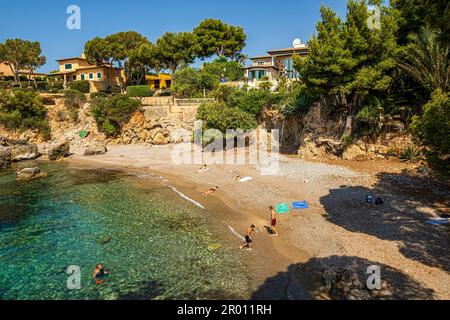 playa Punta Negre, Calviá, Majorque, Iles Baléares, Espagne Banque D'Images