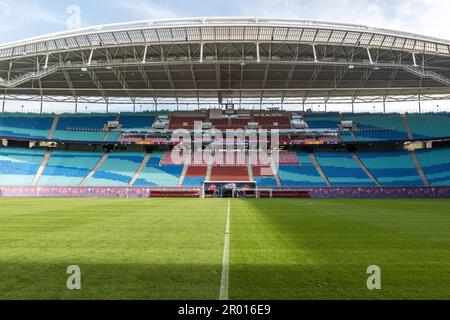 LEIPZIG, ALLEMAGNE - 9 OCTOBRE 2018 : Arena Red Bull Leipzig Banque D'Images