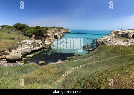 Località Roca Vecchia a Melendugno in provincia di Lecce Banque D'Images