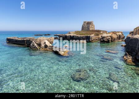 Località Roca Vecchia a Melendugno in provincia di Lecce Banque D'Images