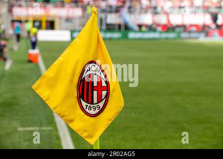 Milan, Italie - 6 2023 mai - Milan vs Lazio série A - Corner flag a.c. milan crédit: Kines Milano/Alamy Live News Banque D'Images