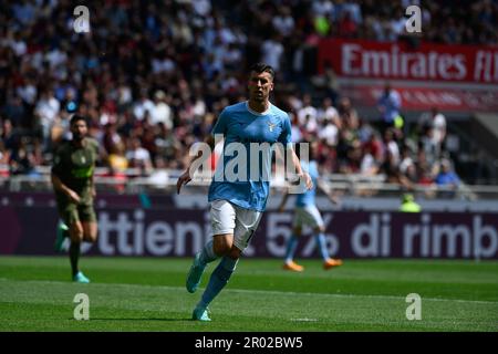 Nicolo Casale de SS Lazio pendant la série italienne Un match de football entre AC Milan et SS Lazio le 6 mai 2023 au stade Giuseppe Meazza San Siro Siro à Milan, Italie. Photo Tiziano Ballabio Banque D'Images