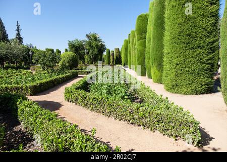 Exemple de jardin à l'Italienne design lors de la saison du printemps Banque D'Images