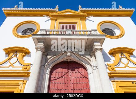 Détail de zone Plaza de Toros à Séville - Andalousie - Espagne Banque D'Images