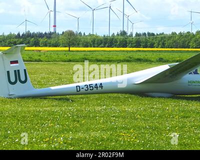 Planeurs dans le club de voile Aero Club Grevenboich Neuss en Allemagne Banque D'Images