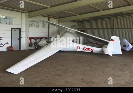 Planeurs dans le club de voile Aero Club Grevenboich Neuss en Allemagne Banque D'Images